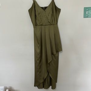 Olive Green Lulus High Low Dress